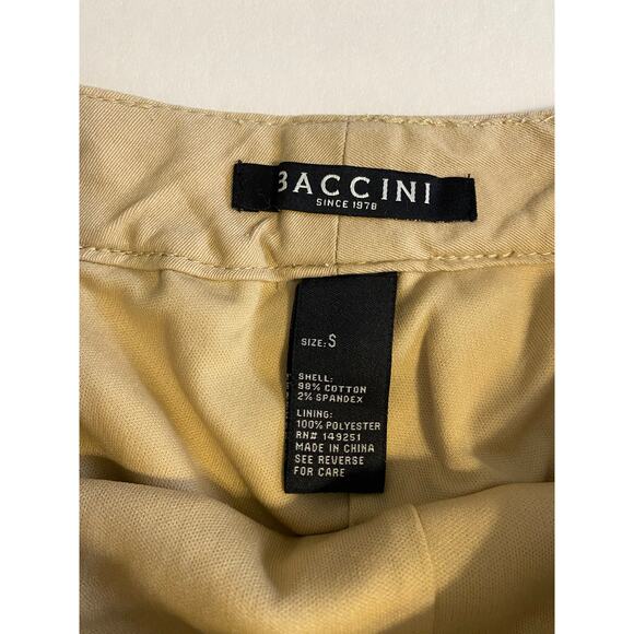 Baccini Women's Tan Pull-on Faux Button Front Skort Size Small - Picture 7 of 7